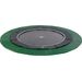 Exit Dynamic Groundlevel trampoline met veiligheidstegels - Ø366 cm - Zwart - van boven