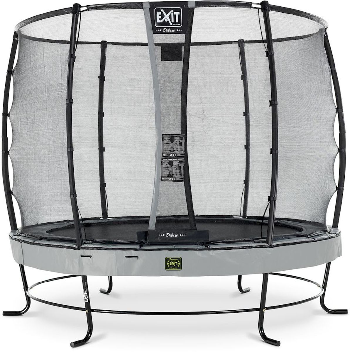 Exit Elegant Premium trampoline met net - Ø253 cm - Grijs