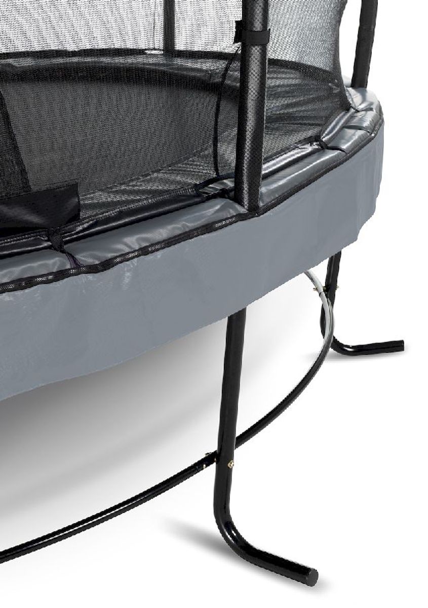 Exit Elegant Premium trampoline met net - Ø253 cm - Grijs - stevig frame