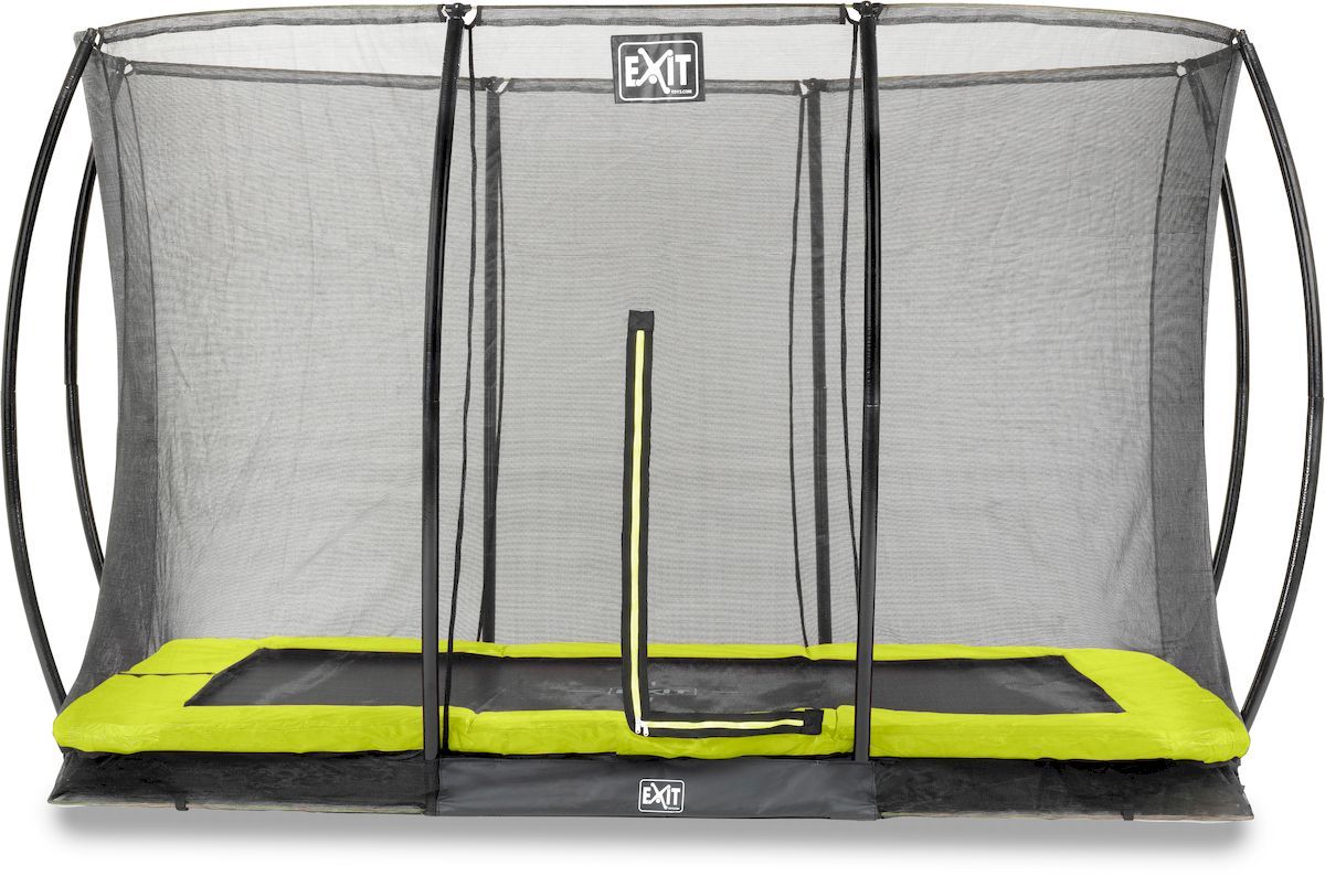 Voorspeller Onrechtvaardig effectief Exit Silhouette InGround trampoline met net - 366 x 244 cm - Limegroen