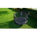 Exit PeakPro trampoline met net en ladder - Ø305 cm - Zwart - trampoline in tuin van boven gezien