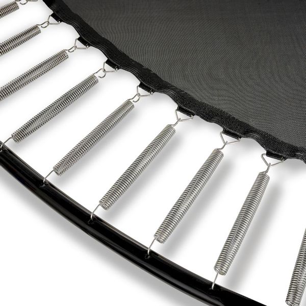 Exit PeakPro trampoline met net en ladder - Ø305 cm - Zwart - veren