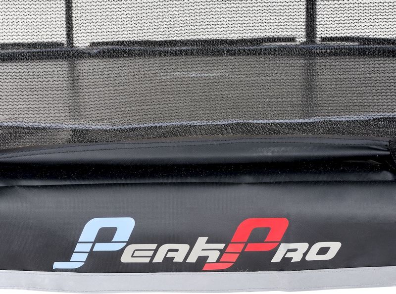 Exit PeakPro trampoline met net en ladder - Ø305 cm - Zwart - beschermrand en net