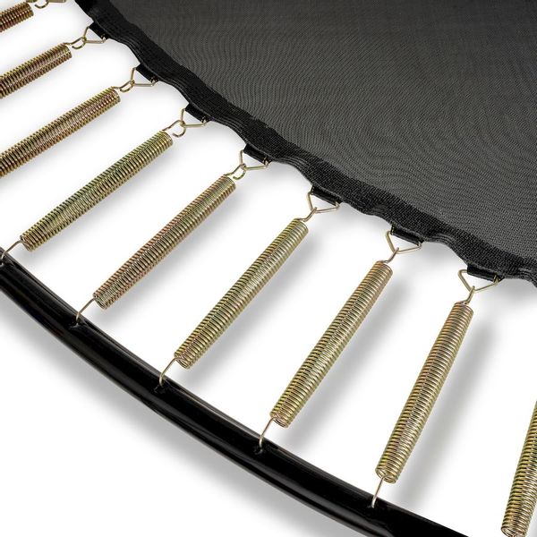 Exit PeakPro trampoline met net en ladder - Ø366 cm - Zwart - veren