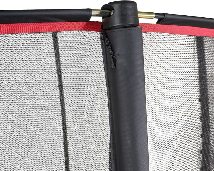 Exit PeakPro trampoline met net en ladder - Ø366 cm - Zwart - paal veiligheidsnet