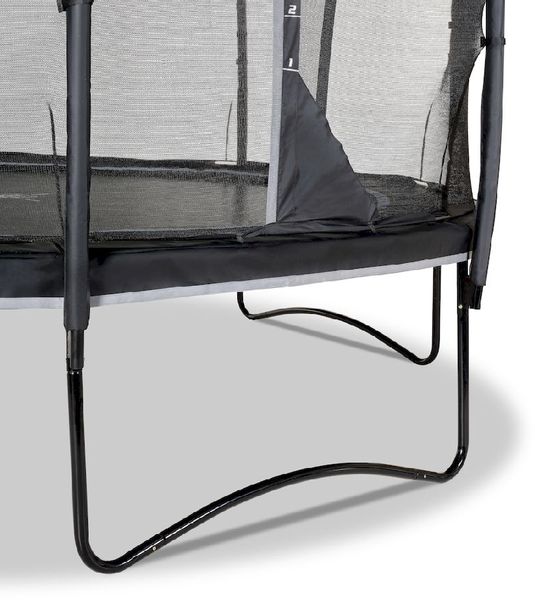 Exit PeakPro trampoline met net en ladder - Ø366 cm - Zwart - stevig frame