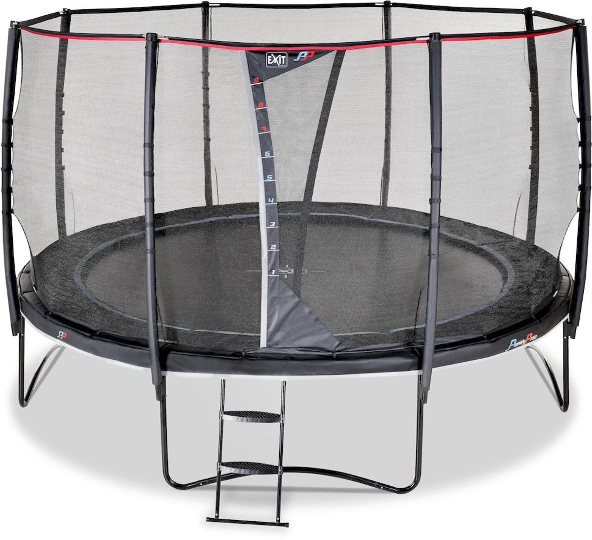 Exit PeakPro trampoline met net en ladder - Ø427 cm - Zwart