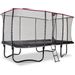 Exit PeakPro trampoline met net en ladder - 427 x 244 cm - Zwart