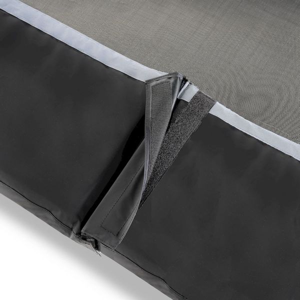 Exit PeakPro trampoline met net en ladder - 427 x 244 cm - Zwart - beschermrand