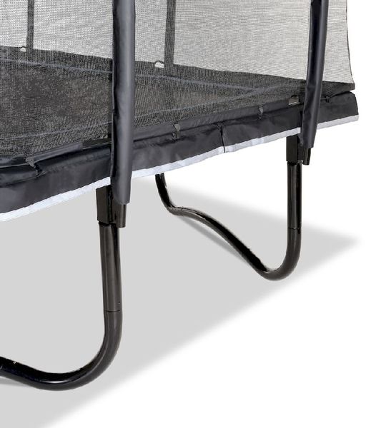 Exit PeakPro trampoline met net en ladder - 458 x 275 cm - Zwart - stevig frame