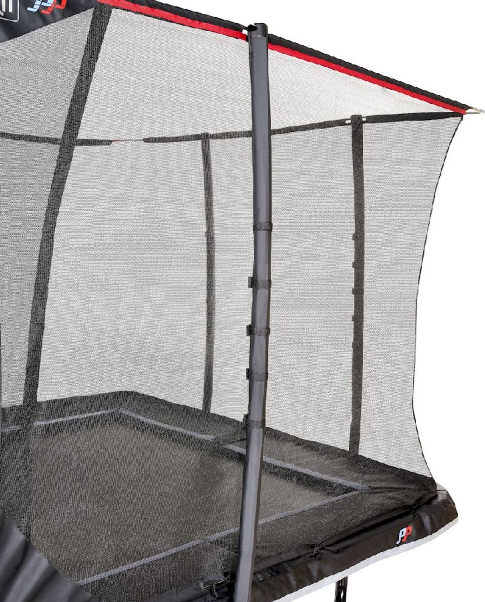 Exit PeakPro trampoline met net en ladder - 519 x 305 cm - Zwart - veiligheidsnet