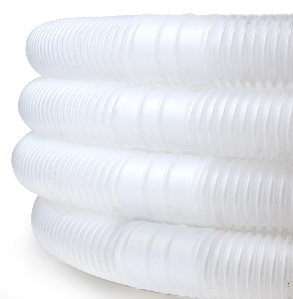 Zwembadslang 32 mm - 12 meter - Wit