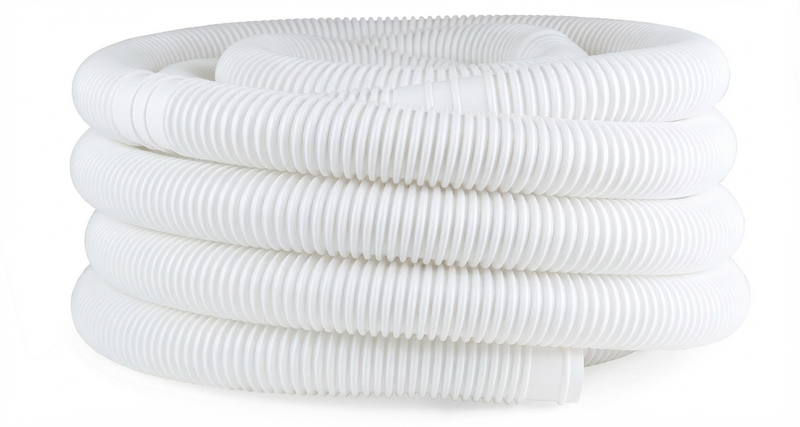 Zwembadslang 38 mm - 4 meter - Wit