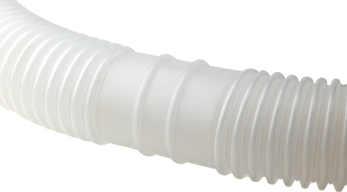 Zwembadslang 38 mm - 12 meter - Wit