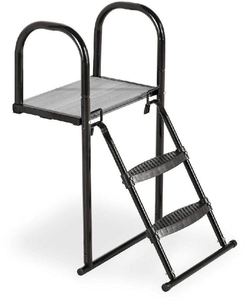 EXIT trampoline platform met ladder voor framehoogte van 50 - 65 cm