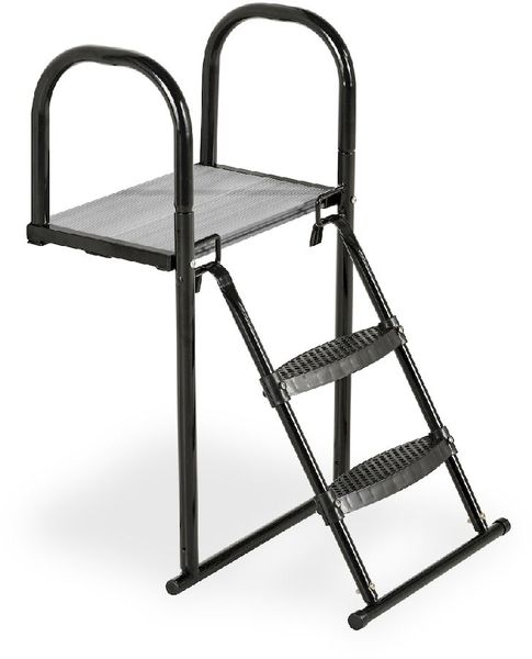 EXIT trampoline platform met ladder voor framehoogte van 50 - 65 cm