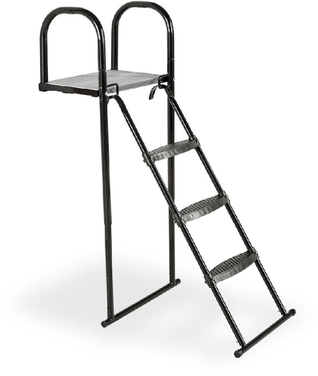 EXIT trampoline platform met ladder voor framehoogte van 95 - 110 cm