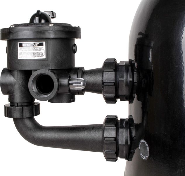 AQS Polyester side mount zandfilter 10m³ - 6 wegkraan