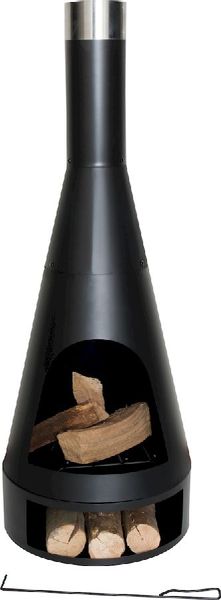 RedFire Kingston tuinhaard medium met hout