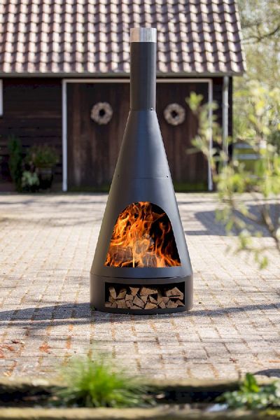 RedFire Kingston tuinhaard medium sfeerbeeld vuurtje