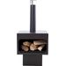 RedFire Jersey XL tuinhaard zwart gevuld met hout