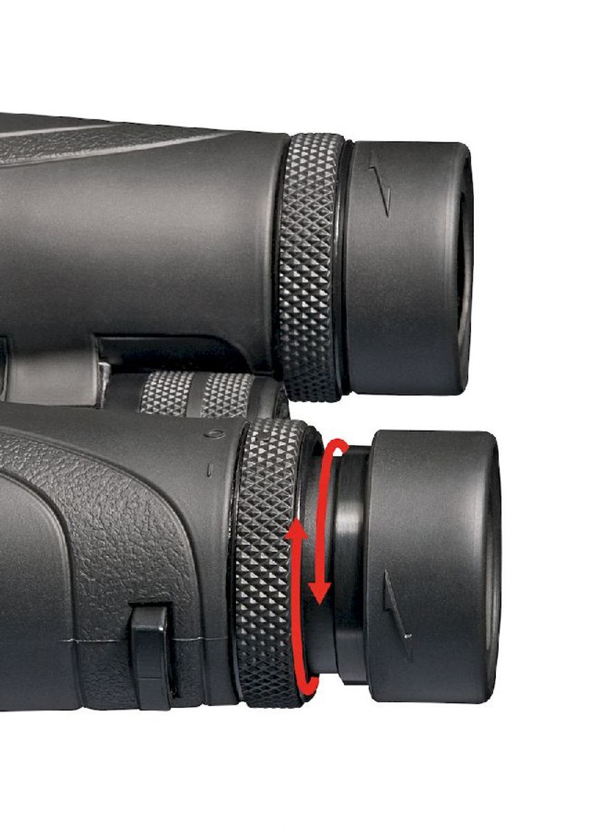 Bresser Corvette 8x42 verrekijker - dioptrie instelling