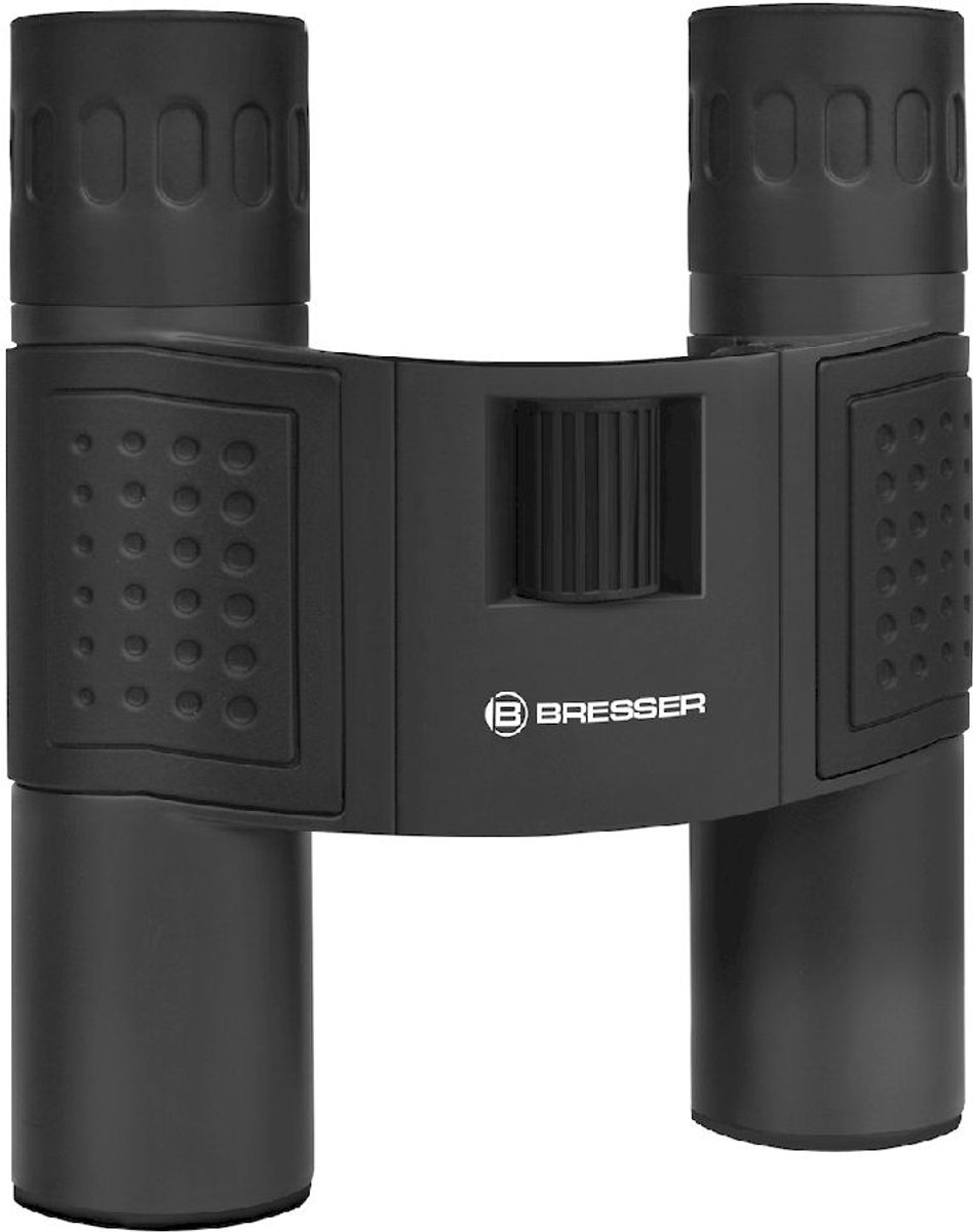 Bresser Topas 10x25 verrekijker - zwart - staand