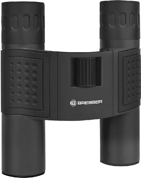 Bresser Topas 10x25 verrekijker - zwart - staand