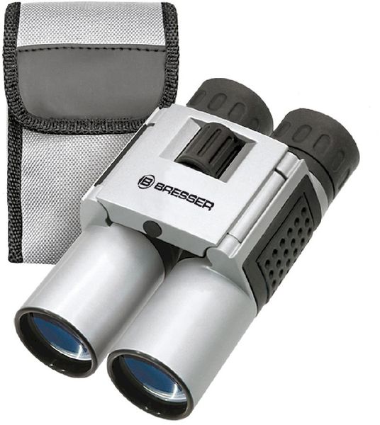 Bresser Topas 10x25 verrekijker - zilver - complete set
