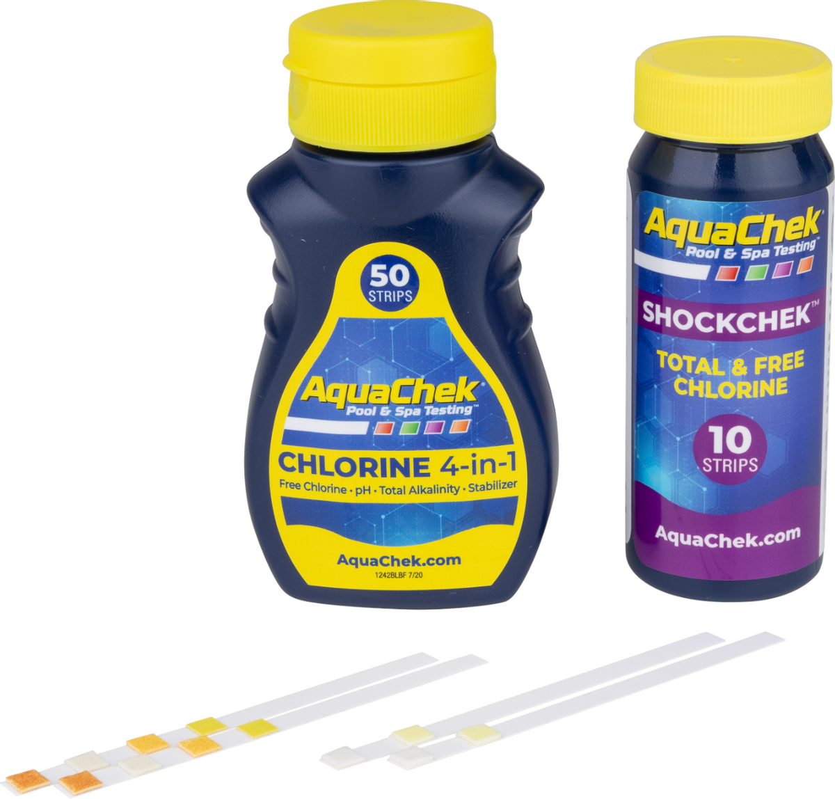 AquaChek teststrips + ShockChek teststrips
