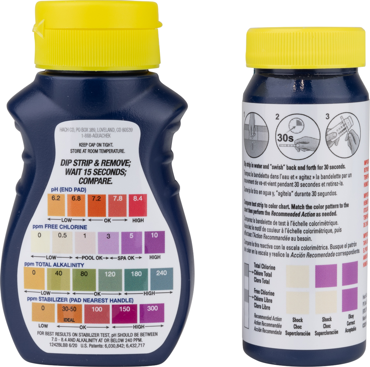 AquaChek teststrips + ShockChek teststrips

