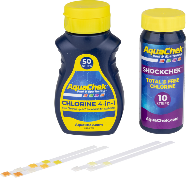 AquaChek teststrips + ShockChek teststrips