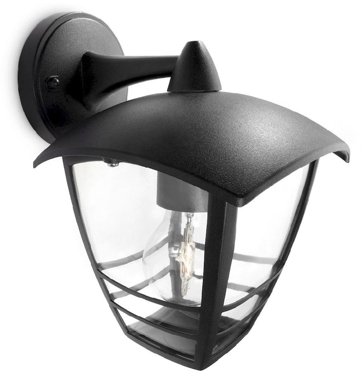 Philips myGarden Creek Down E27 wandlamp - Zwart product