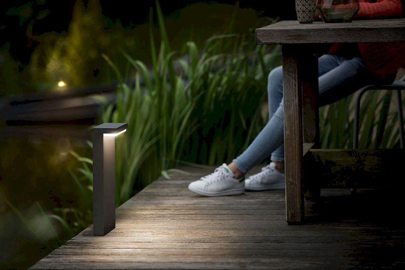 Philips myGarden Bustan led sokkellamp - Antraciet avond