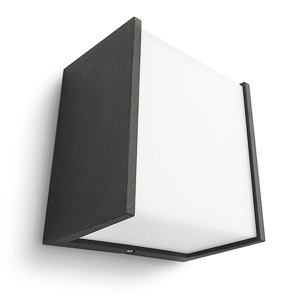 Philips myGarden Macaw led wandlamp - Zwart schuin