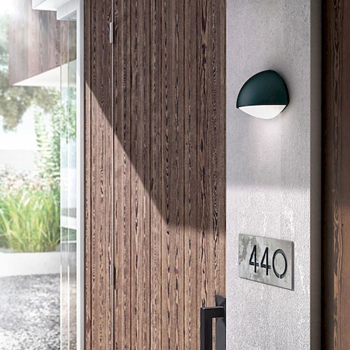 Philips myGarden Dust led wandlamp - antraciet sfeerimpressie overdag