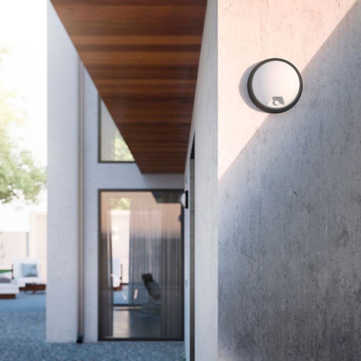 Philips myGarden eagle led wandlamp - zwart sfeerimpressie overdag