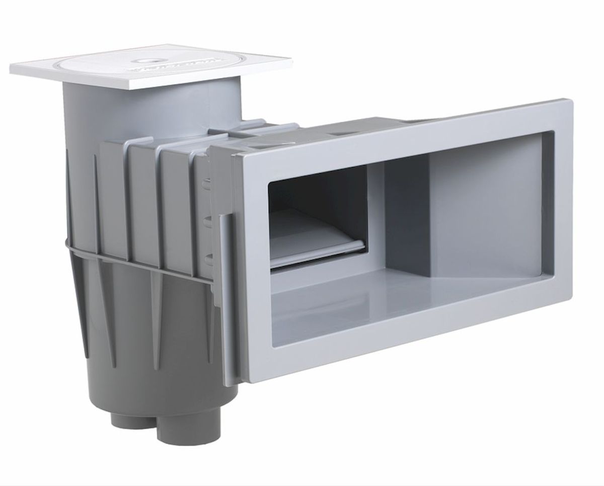 AQS skimmer brede zuigmond grijs
