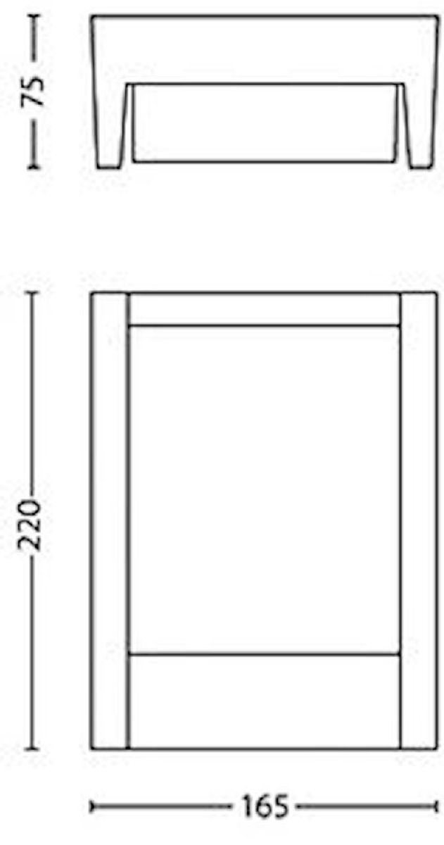 Philips myGarden arbour led wandlamp - Antraciet afmetingen