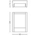 Philips myGarden arbour led wandlamp - Antraciet afmetingen