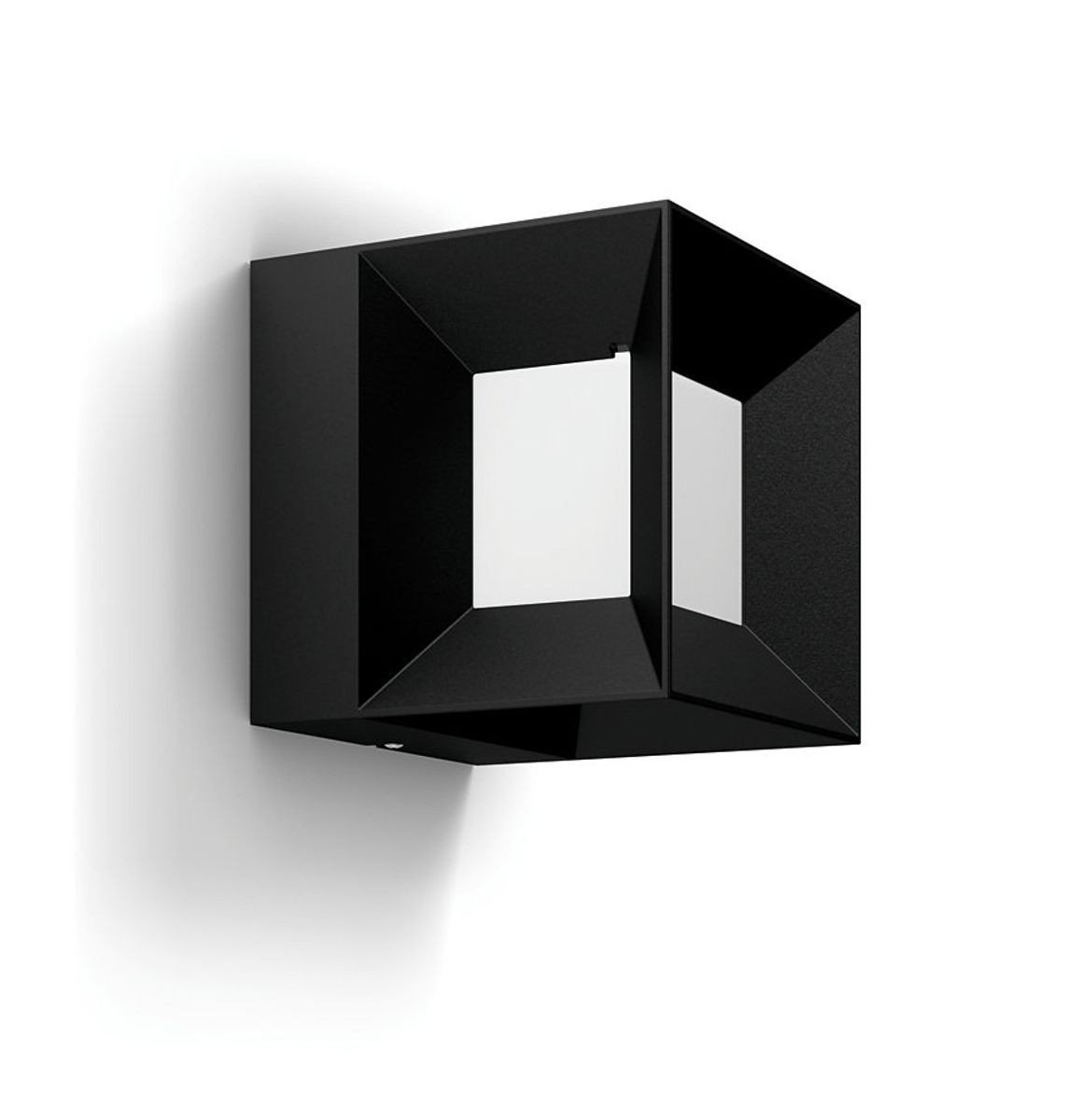 Philips myGarden Parterre led wandlamp - Zwart zijkant