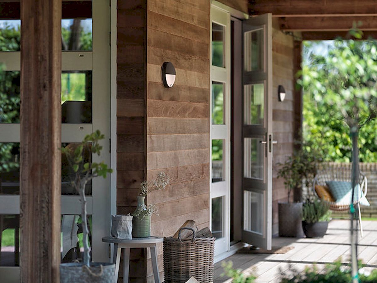 Philips myGarden capricorn led wandlamp - Grijs sfeerimpressie overdag