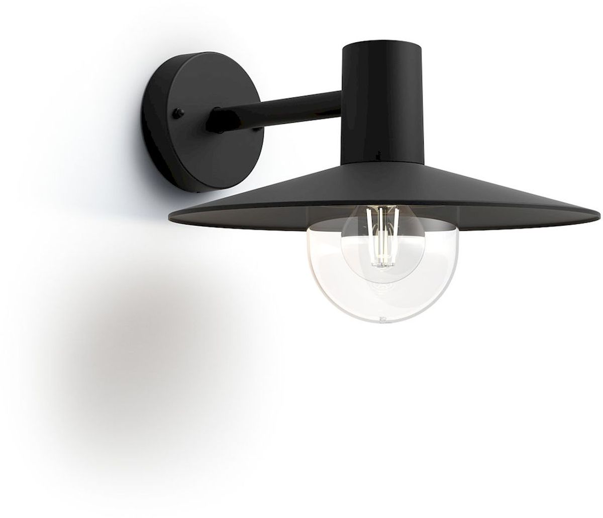 Philips myGarden skua led wandlamp - Zwart zijkant