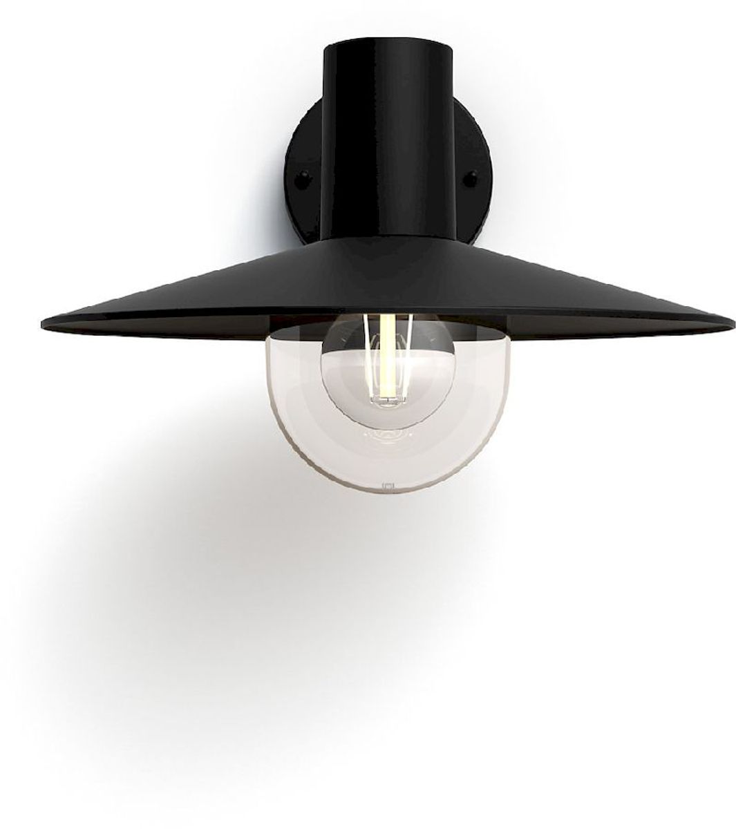 Philips myGarden skua led wandlamp - Zwart voorkant
