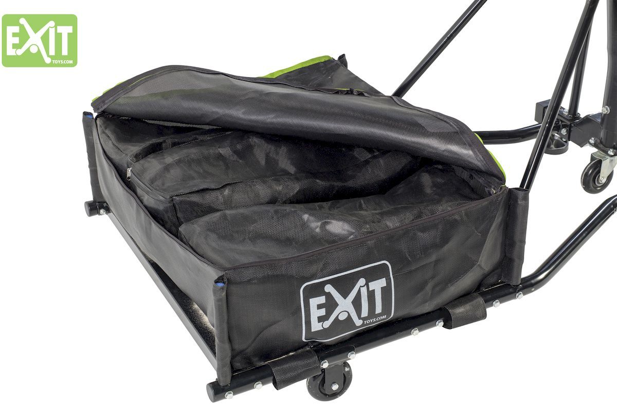 EXIT Galaxy verplaatsbaar basketbalbord met dunkring contragewichten