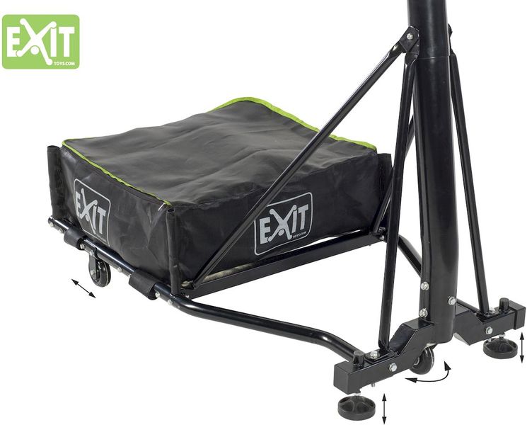 EXIT Galaxy verplaatsbaar basketbalbord met dunkring  contra gewichten