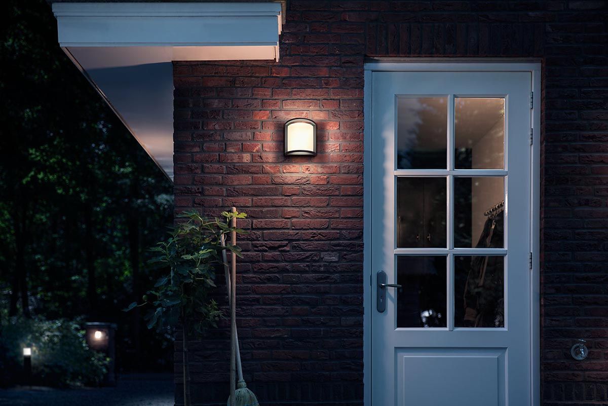 Philips myGarden Samondra led wandlamp - Antraciet  sfeer