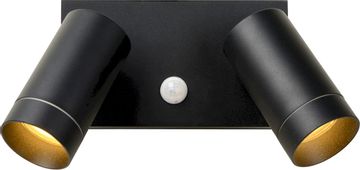 Lucide Taylor GU10 sensor wandspot - 2 spots - Zwart