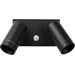 Lucide Taylor GU10 sensor wandspot - 2 spots - Zwart, lamp uit