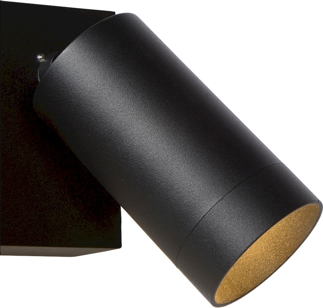 Lucide Taylor GU10 sensor wandspot - 2 spots - Zwart